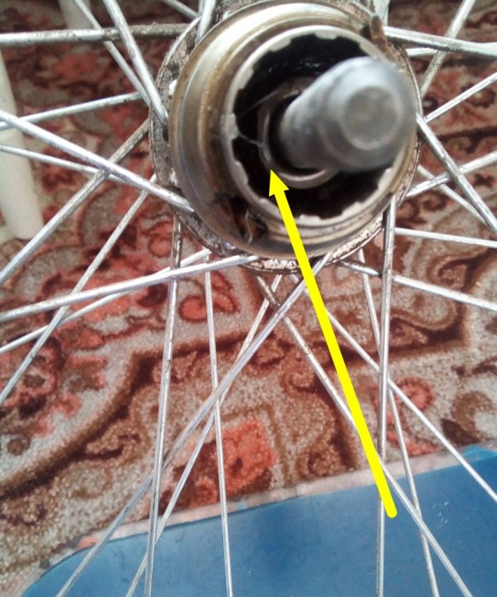 Disassembly, maintenance and assembly of the rear hub and ratchet of the bicycle wheel