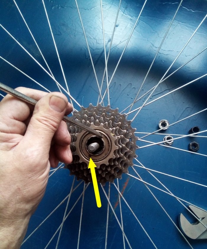 Disassembly, maintenance and assembly of the rear hub and ratchet of the bicycle wheel