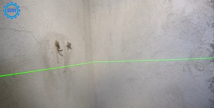 How to make a simple laser level from a pointer