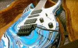 Original do-it-yourself guitar painting