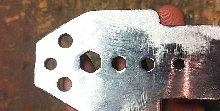 How to make a hex hole in metal