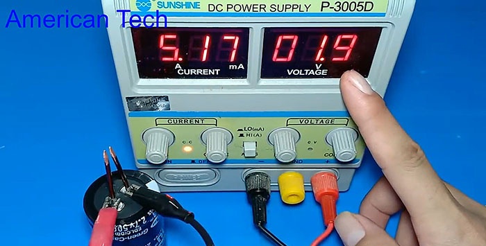 Resistance welding using one supercapacitor