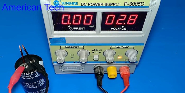 Resistance welding using one supercapacitor