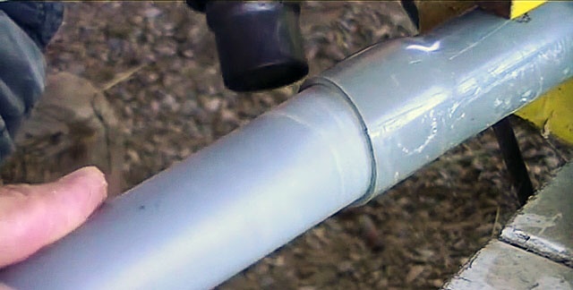 How to connect PVC pipes without a connector