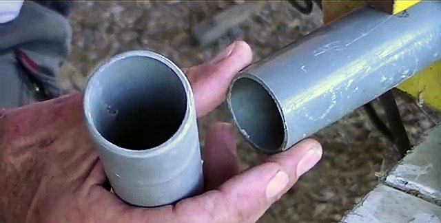 How to connect PVC pipes without a connector