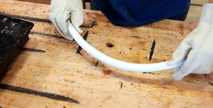 How to bend plastic pipes correctly