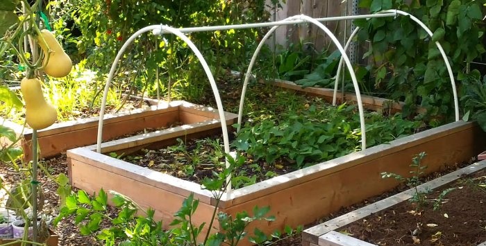 A simple greenhouse made of PVC pipes with your own hands