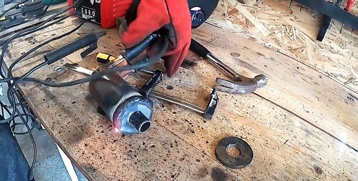 Homemade muffler for brush cutters