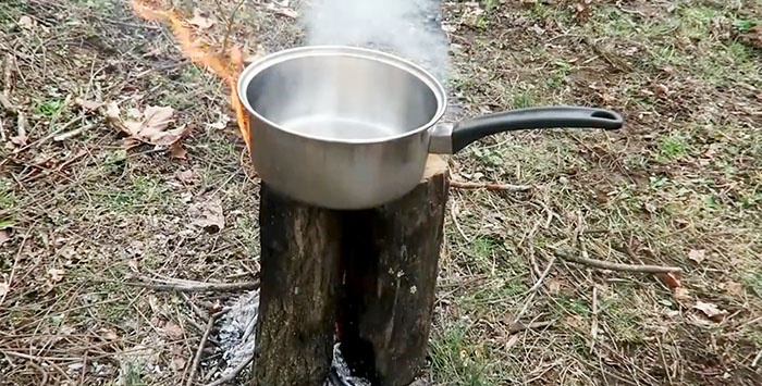 Seven ways to make a fire outdoors