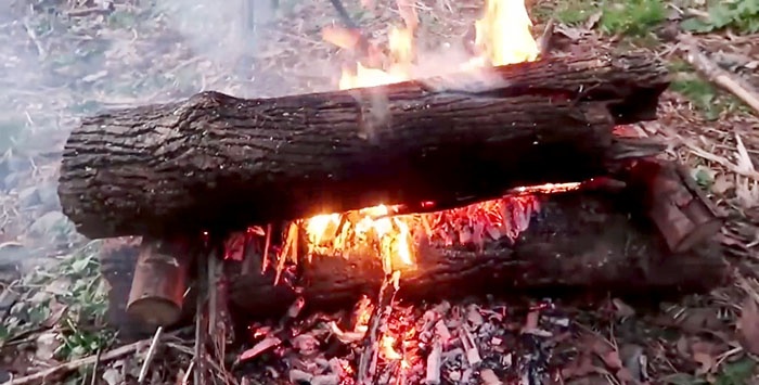 Seven ways to make a fire outdoors