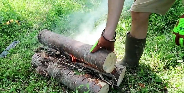 Seven ways to make a fire outdoors