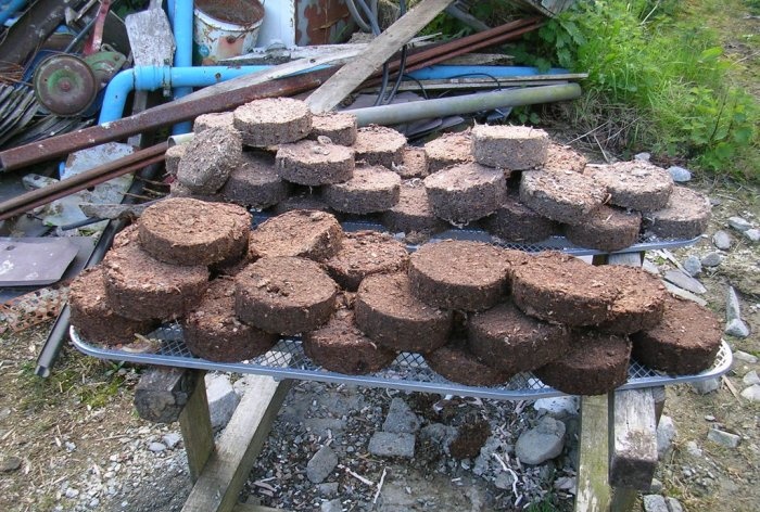 Production of fuel briquettes from sawdust and paper