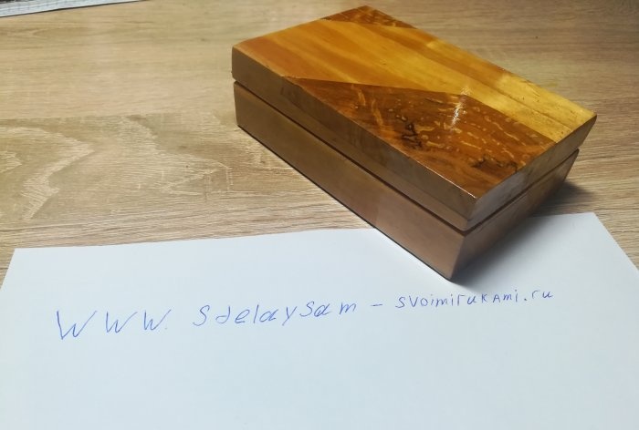 How to make an unusual box from alder and burl