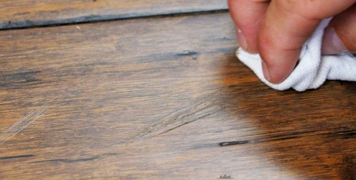 3 ways to remove scratches of any depth from a wooden surface