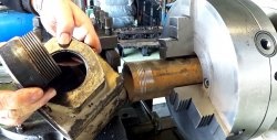 How to reduce the diameter of a steel pipe by friction