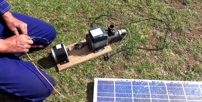 How to make a solar-powered pump for watering your garden