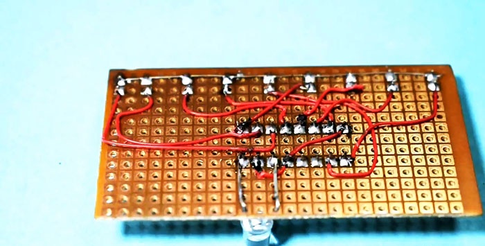 DIY running lights on one chip