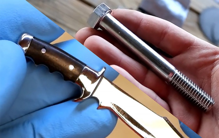 How to turn a bolt into a nice little souvenir hunting knife