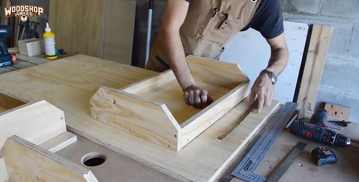 How to make hanging shelves in a garage or workshop that don't take up space