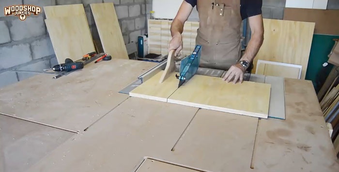 How to make hanging shelves in a garage or workshop that don't take up space