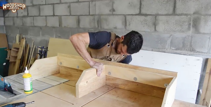 How to make hanging shelves in a garage or workshop that don't take up space