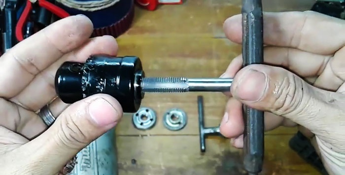 How to install a drill chuck on an angle grinder and why it might be useful