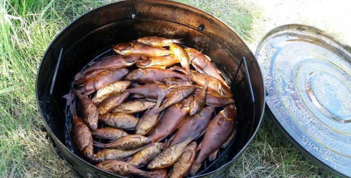 Smoking fish while fishing quickly is simply delicious My report