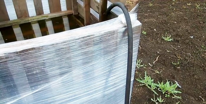 How to quickly make a 1000 liter watering container for almost free