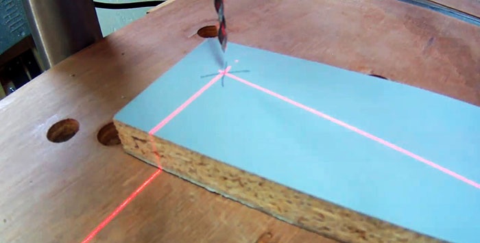 How to make a homemade laser pointer for a drilling machine