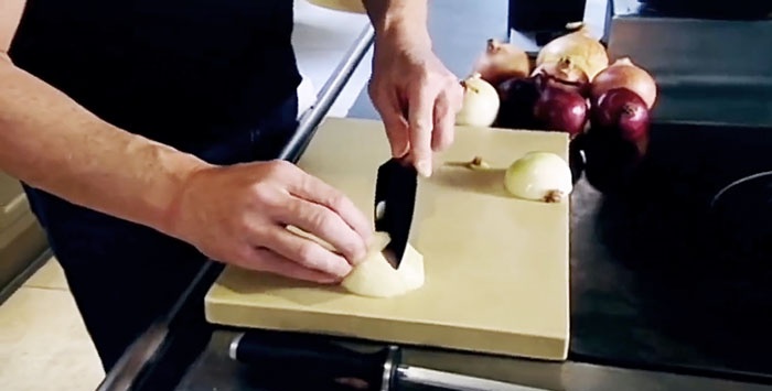 Chef's advice on how to quickly chop onions