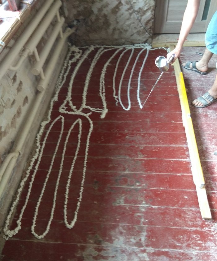 Insulation of floors with penoplex and OSB sheets