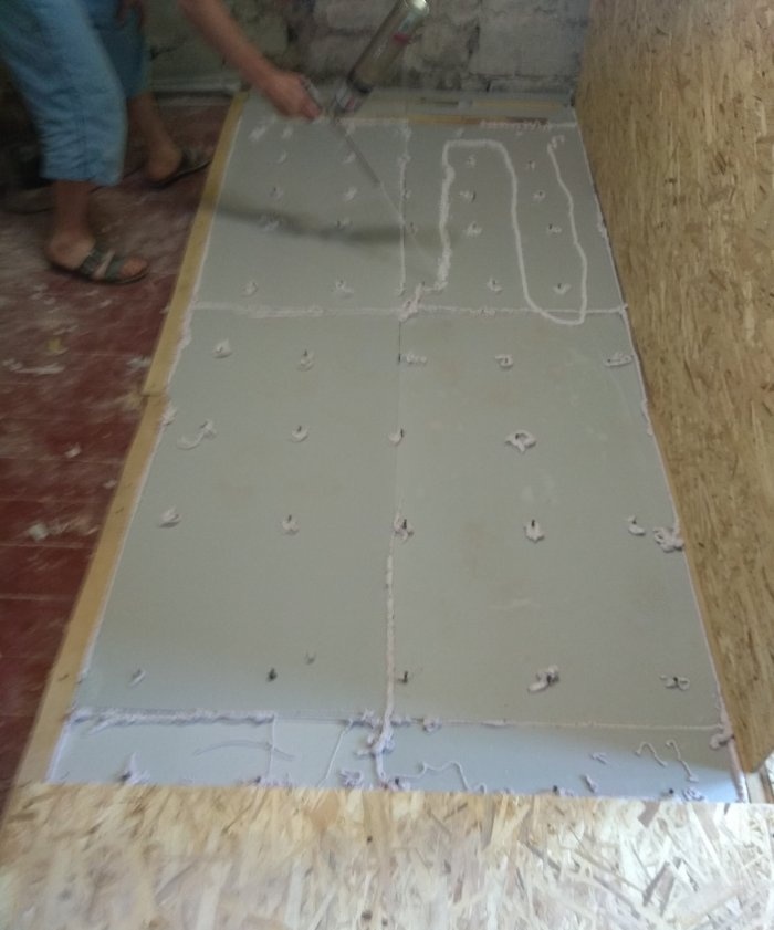 Insulation of floors with penoplex and OSB sheets