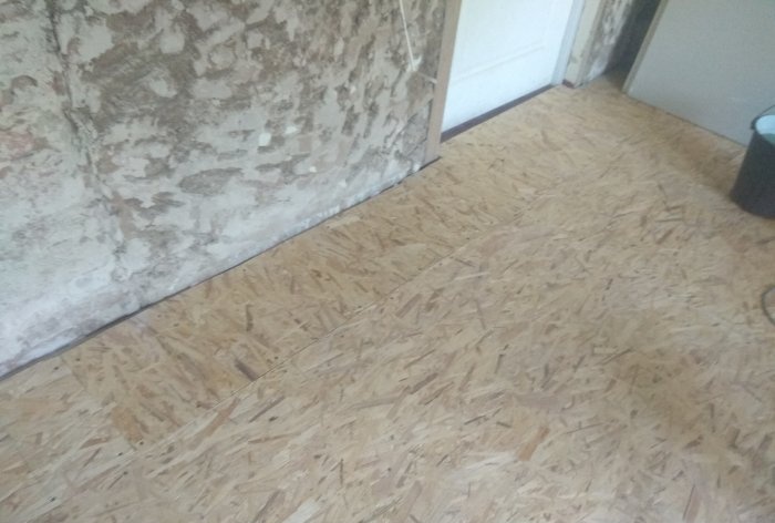 Insulation of floors with penoplex and OSB sheets