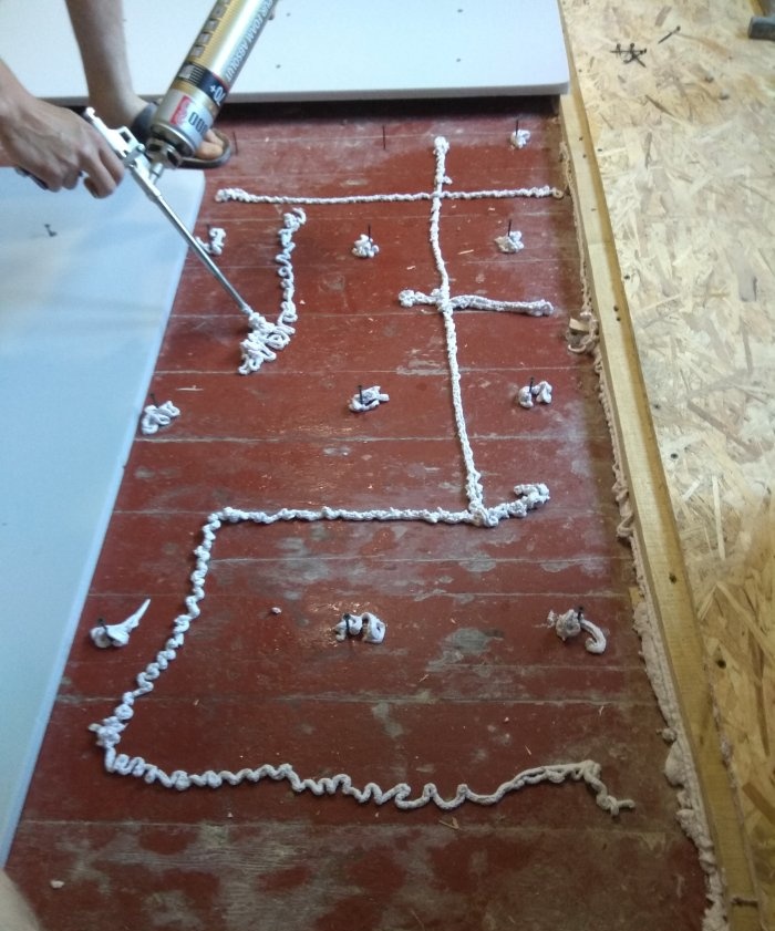 Insulation of floors with penoplex and OSB sheets