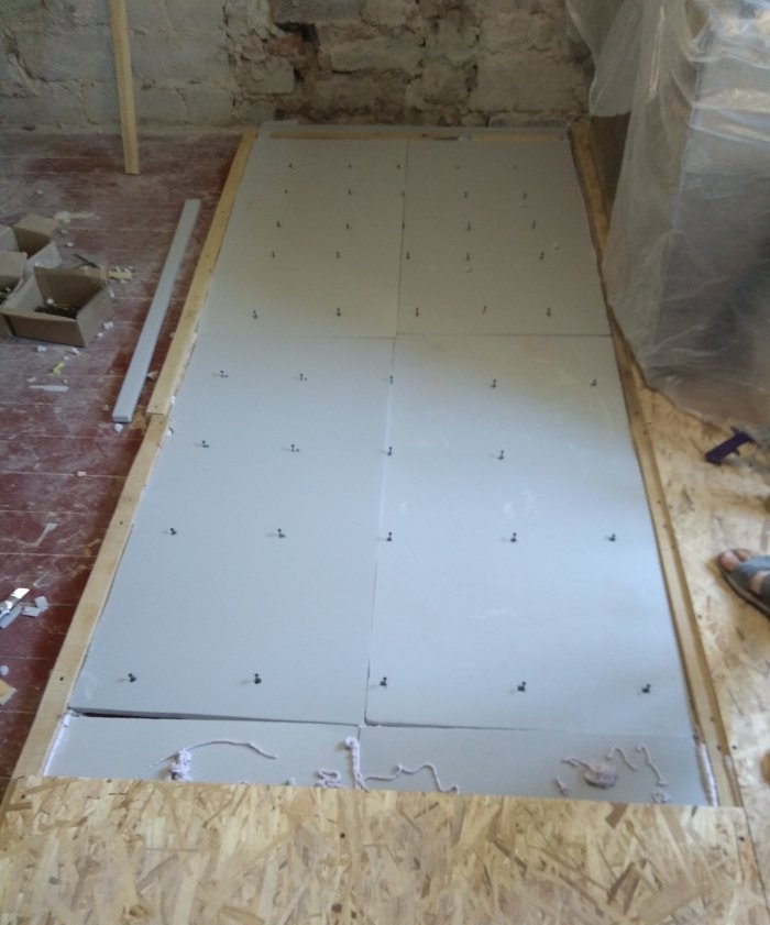 Insulation of floors with penoplex and OSB sheets