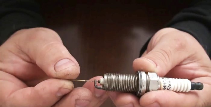 The simplest modification of a spark plug that will improve engine performance