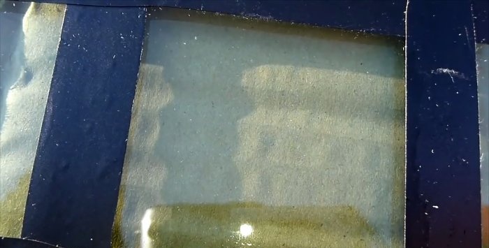 Simple repair of a chip on a car windshield