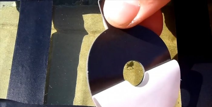 Simple repair of a chip on a car windshield