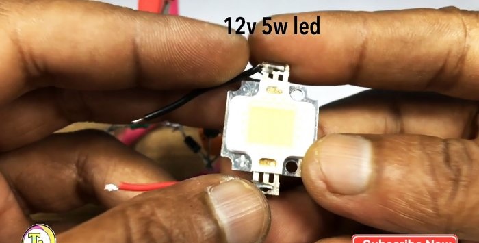 The simplest transformerless power supply for an LED matrix