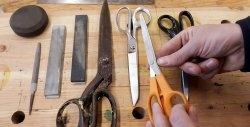 How professionals sharpen and maintain scissors