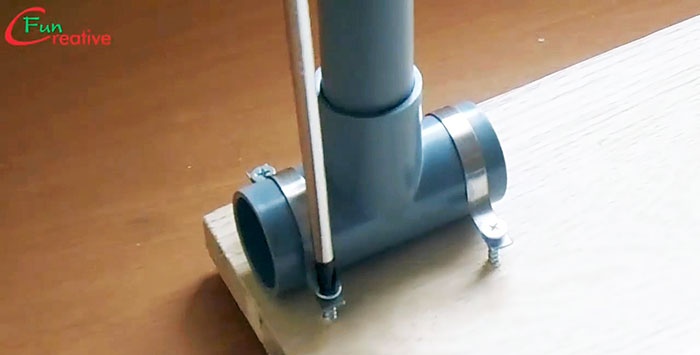 How to quickly make a desktop from PVC pipes