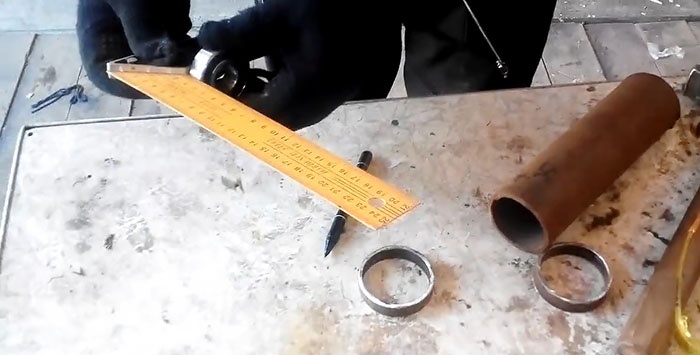 How to quickly make a bearing housing from a pipe