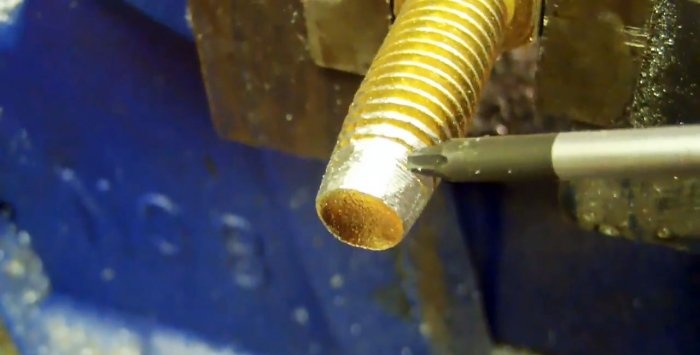 2 tricks for cutting threads with a bolt and sealing with copper wire