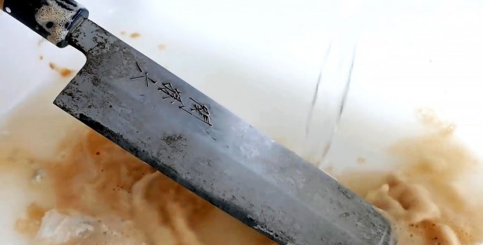 How to restore and sharpen a rusty knife