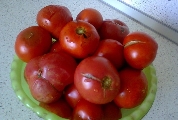 Method for freezing tomatoes