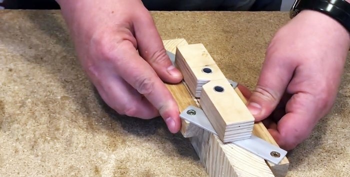 Self-centering jig for adding dowels