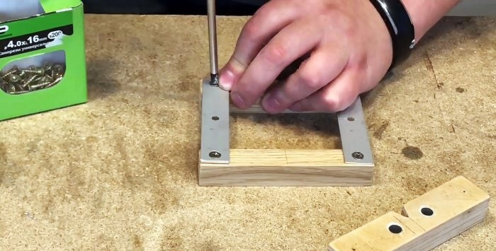 Self-centering jig for adding dowels