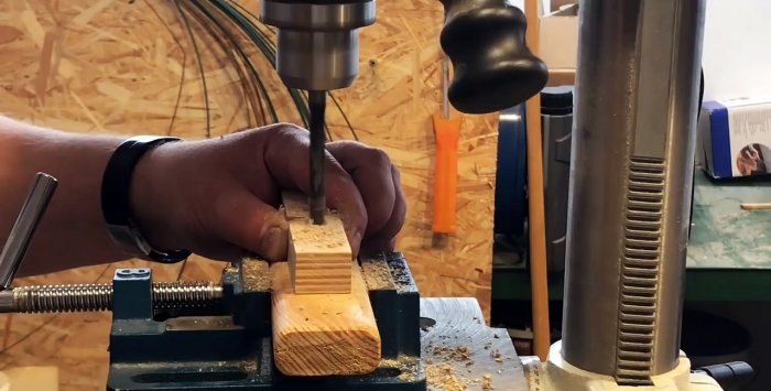 Self-centering jig for adding dowels