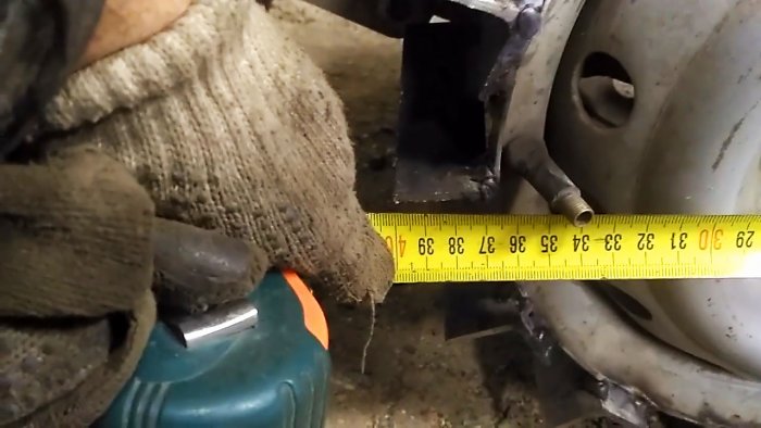 Lugs for a walk-behind tractor made from old VAZ wheels