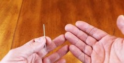 A way to instantly thread a needle without any tools